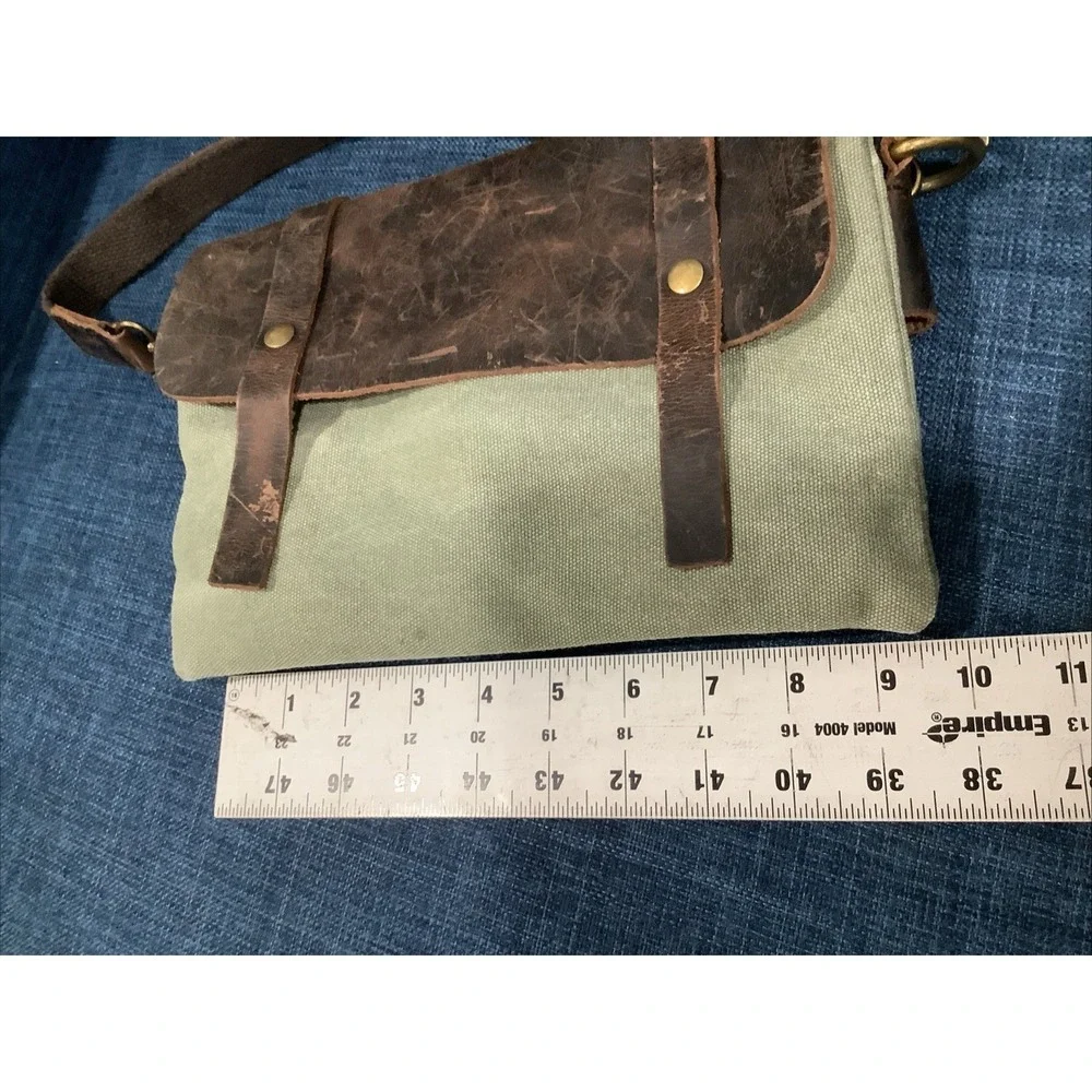 Mcmcc Marrakech Vintage Leather/Canvas Satchel Messenger  Bag